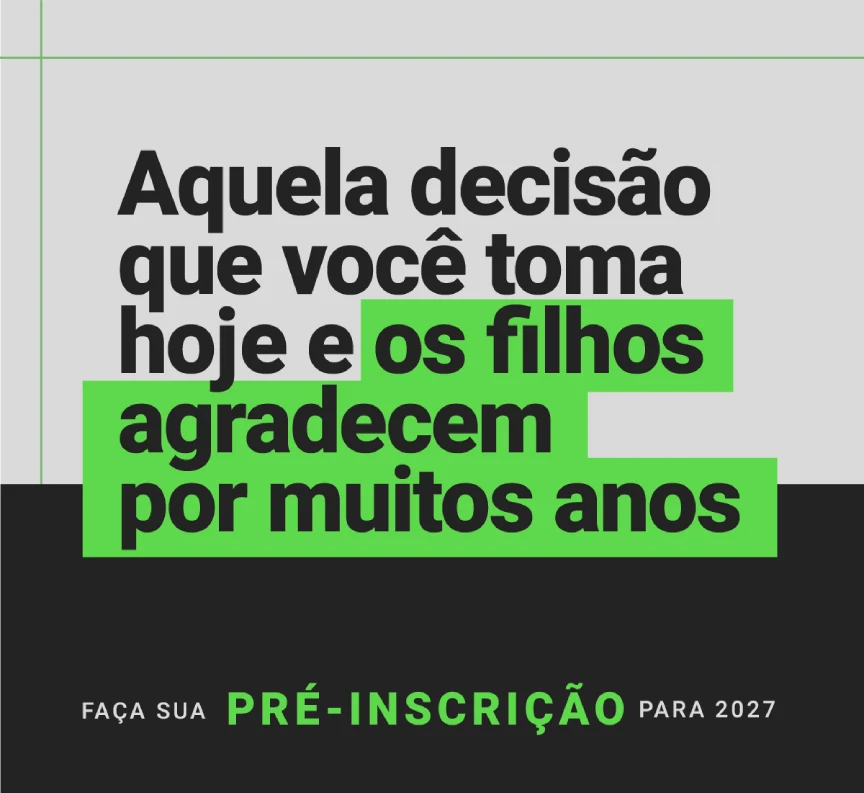 Faça sua pré-inscrição para 2027